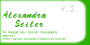 alexandra seiler business card